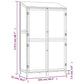 Tuinschuur 102X52X174,5 Cm Massief Vurenhout Bruin