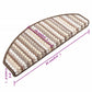 Trapmatten Zelfklevend 15 St 65X28 Cm Meerkleurig Bruin