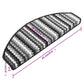 Trapmatten Zelfklevend 15 St 65X28 Cm Meerkleurig Antraciet