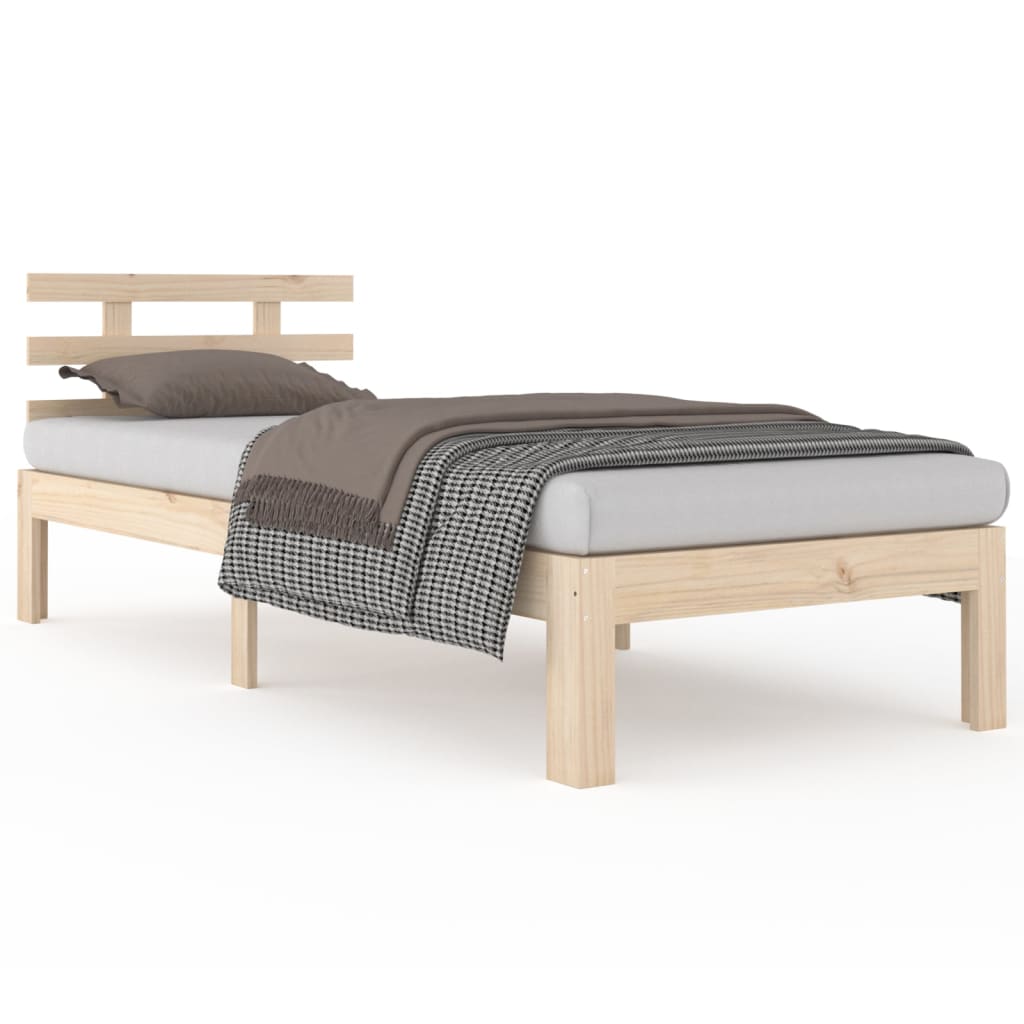 Bedframe Massief Hout 75X190 Cm 2Ft6 Small Single