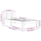 Bedframe Massief Hout Honingbruin 75X190 Cm 2Ft6 Small Single