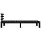 Bedframe Massief Hout Zwart 75X190 Cm 2Ft6 Small Single
