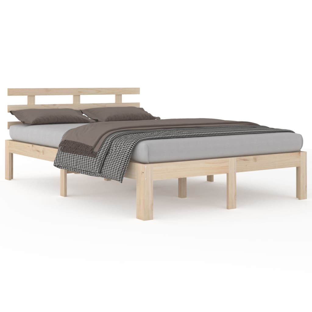 Bedframe Massief Hout 135X190 Cm 4Ft6 Double