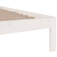 Bedframe Massief Hout Wit 135X190 Cm 4Ft6 Double