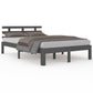 Bedframe Massief Hout Grijs 140X190 Cm
