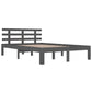 Bedframe Massief Hout Grijs 140X190 Cm