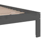 Bedframe Massief Hout Grijs 140X190 Cm