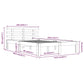 Bedframe Massief Hout Honingbruin 140X190 Cm