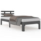 Bedframe Massief Hout Grijs 90X200 Cm