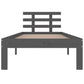 Bedframe Massief Hout Grijs 90X200 Cm