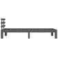 Bedframe Massief Hout Grijs 90X200 Cm