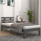 Bedframe Massief Hout Grijs 90X200 Cm