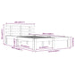 Bedframe Massief Hout Wit 120X200 Cm