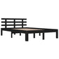 Bedframe Massief Hout Zwart 120X200 Cm