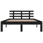 Bedframe Massief Hout Zwart 120X200 Cm