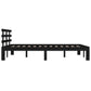 Bedframe Massief Hout Zwart 120X200 Cm