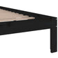 Bedframe Massief Hout Zwart 120X200 Cm