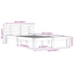 Bedframe Massief Hout Wit 140X200 Cm