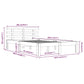 Bedframe Massief Hout Wit 180X200 Cm 6Ft Super King