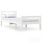 Bedframe Massief Hout Wit 90X190 Cm 3Ft Single