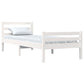 Bedframe Massief Hout Wit 90X190 Cm 3Ft Single