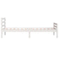 Bedframe Massief Hout Wit 90X190 Cm 3Ft Single