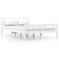 Bedframe Massief Hout Wit 120X190 Cm 4Ft Small Double