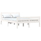 Bedframe Massief Hout Wit 120X190 Cm 4Ft Small Double