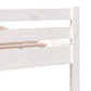 Bedframe Massief Hout Wit 120X190 Cm 4Ft Small Double