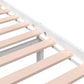 Bedframe Massief Hout Wit 120X190 Cm 4Ft Small Double