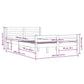 Bedframe Massief Hout Zwart 140X190 Cm