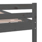 Bedframe Massief Hout Grijs 90X200 Cm