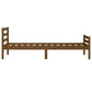 Bedframe Massief Hout Honingbruin 90X200 Cm