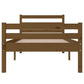 Bedframe Massief Hout Honingbruin 100X200 Cm