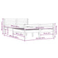 Bedframe Massief Hout 120X200 Cm