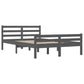 Bedframe Massief Hout Grijs 140X200 Cm