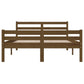Bedframe Massief Hout Honingbruin 160X200 Cm