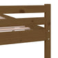 Bedframe Massief Hout Honingbruin 160X200 Cm