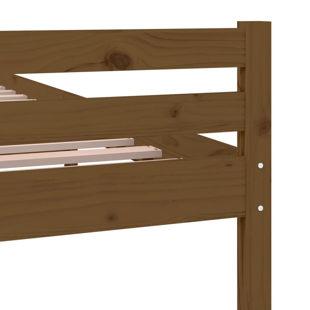 Bedframe Massief Hout Honingbruin 160X200 Cm