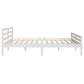 Bedframe Massief Hout Wit 180X200 Cm 6Ft Super King