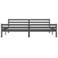 Bedframe Massief Hout Grijs 180X200 Cm 6Ft Super King