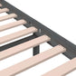 Bedframe Massief Hout Grijs 180X200 Cm 6Ft Super King