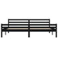Bedframe Massief Hout Zwart 180X200 Cm 6Ft Super King