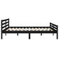 Bedframe Massief Hout Zwart 180X200 Cm 6Ft Super King