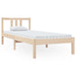 Bedframe Massief Hout 75X190 Cm 2Ft6 Small Single
