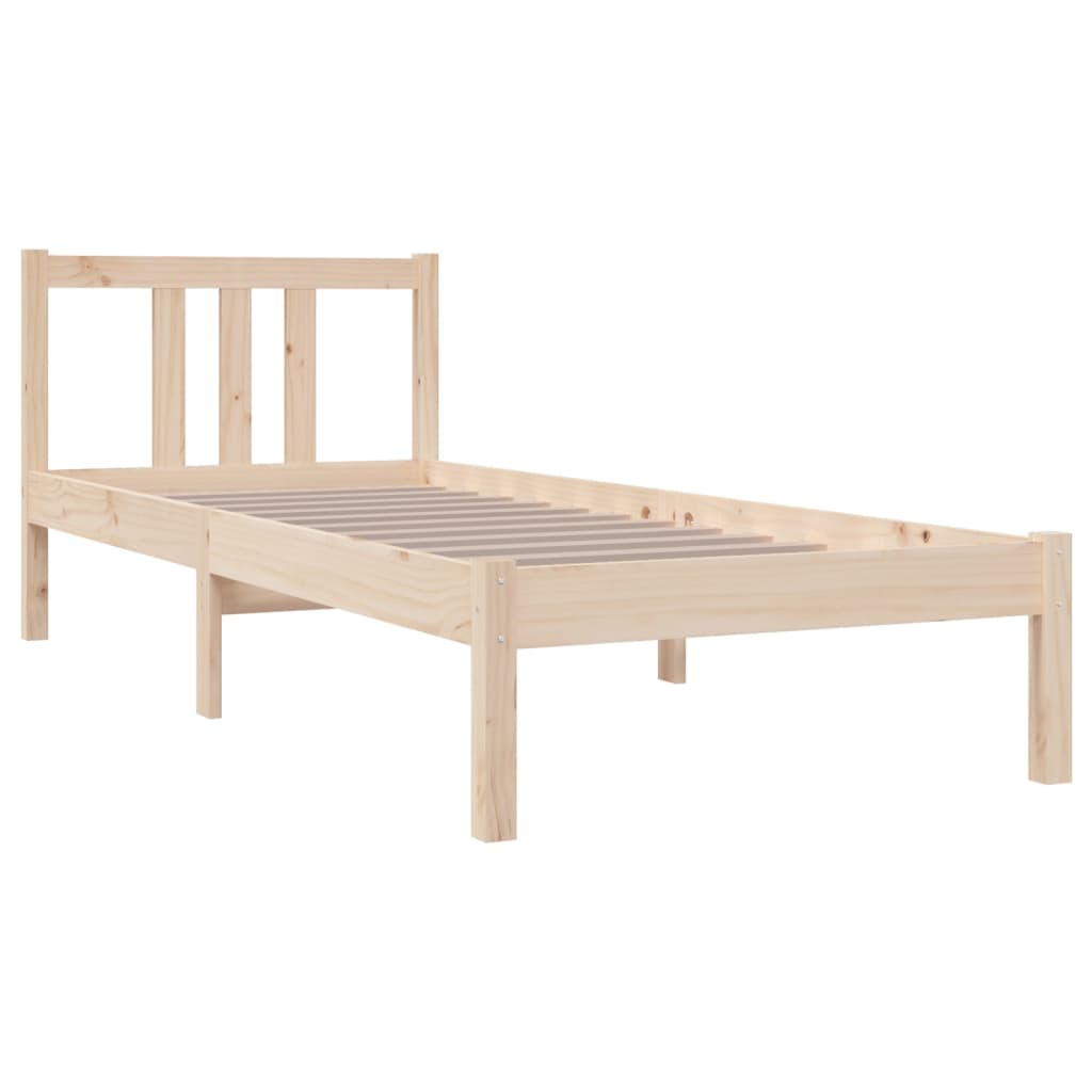 Bedframe Massief Hout 75X190 Cm 2Ft6 Small Single