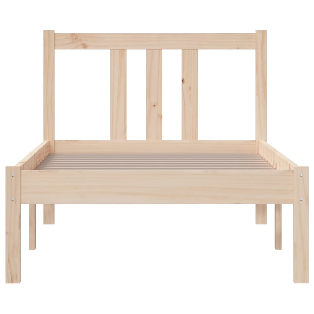 Bedframe Massief Hout 75X190 Cm 2Ft6 Small Single