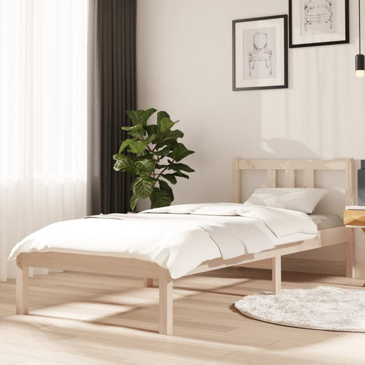 Bedframe Massief Hout 75X190 Cm 2Ft6 Small Single