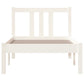 Bedframe Massief Hout Wit 75X190 Cm 2Ft6 Small Single