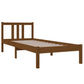 Bedframe Massief Hout Honingbruin 75X190 Cm 2Ft6 Small Single